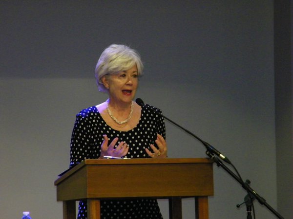 Susan Savage addresses audience at Fearless Caregiver Conference, June 22, 062217.jpg